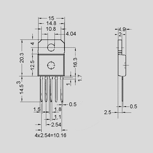 ITS716G 4xHigh-Side Sw. 43V &gt;2,3A DSO20 TO218AB-5