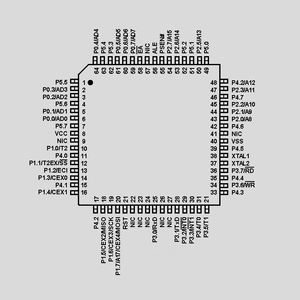 AT89C51ED2-RLTUM ISP-MC 2,7-5,5V 64K-Flash 60MHz VQFP44 AT89C51E_2-PLCC68