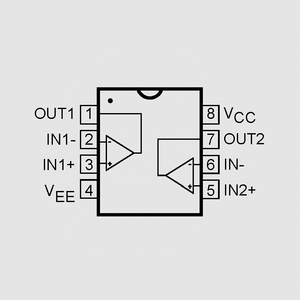 MAX420EPA+ Op-Amp Chop-Stab. 500kHz 0,5V/us DIP8 MAX492_