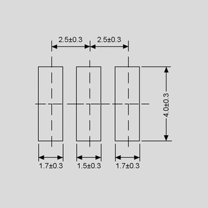 ZTTCC2,0MG SMD Ceramic Resonator 3-Pole 2,00MHz Recommended Pad Layout