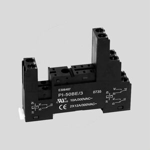 PI-50BE/3 DIN Rail Socket for F4052/61 P5 Separable (= 95.95.3)/2 skifte PI-50BE_