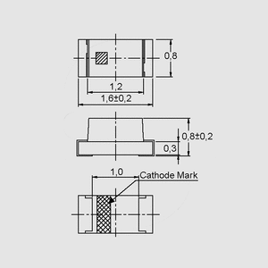 EL19-21SDRC/S53 SMD-LED Red 33mcd 100&deg; 0603 EL19-21_