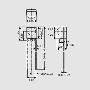 ELIRM8752 IR-Receiver/Demodulator 38kHz ELIRM26_A, ELIRM27_A