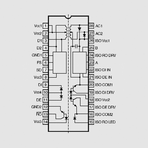 MAX1490BEPG+ RS485/422 Data Interf. isol. -40/+85&deg;C D MAX1480_