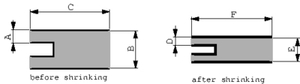 MGL4 55-25 Krympeflex, 1-4 Splitter, 55-25mm, med lim