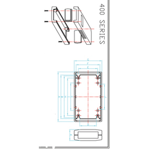 N-BOX G404 Plastkasse 90 x 50 x 32 mm