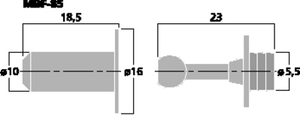 MBF-85 Snap fastner (8 stk) Tegning