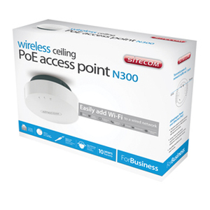 N-CMPSC-WLX3000B Wireless ceiling PoE access point N300