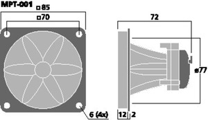 MPT-001 Piezohorn Drawing 1024