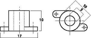 MCER-5 Mikrofonkapselholder Drawing 1024