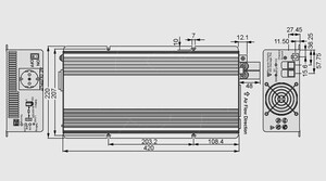 TS-3000-248B DC/AC-Conv 48V/230V 3000W REN SINUS