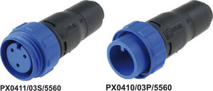 PX0410-03P-5560 Flex Cable Connector Male 3-Pole