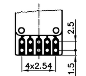 PICO-D-301-AK-2 Fingerhjulsomskifter HEX 0-9, SORT, 1 stk.