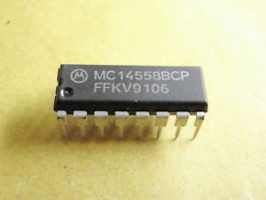 MC14558 7-Segment Display Driver with Decoder DIP-16