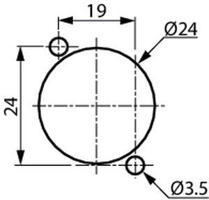 NC3FD-H-BAG 3-pol XLR Hun Chassis + PBC Sort NEUTRIK