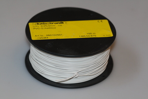 LIYV025WS Wire LIY-V 0,25mm² Hvid