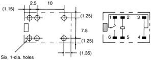 G2E-184P-M-US 12VDC Signal/Print/Relæ 12VDC/200mW/320R