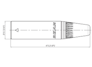 RT4MC-B Mini XLR 4-pol-stik han REAN(NEUTRIK)