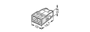 2273-202 WAGO Samlemuffe 2P 0.5...2.5 mm² 450VAC-24A Hvid