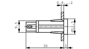 RAFI-1.69.507.105/1502 Kontrollampe 28V Rafi GRØN