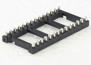 MPE 017-1-028-6 Precision IC socket, 28-pin, 2.54 mm, SMD