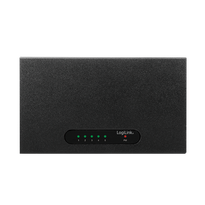 HNS0110 5-Port   10/100/1000  desktop switch, metalhus
