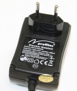 MW181000EUP SPS Plug-in 18W 18V/1A Ustabiliseret