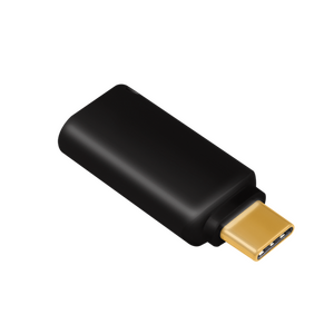 UA0356 USB 3.2 audio adapter, USB-C/M to 3.5 mm/F, black