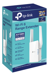 RE605X RE605X AX1800 Wi-Fi Range Extender,GigE, Wi-Fi 6, 2.4 GHz, 5 GHz white