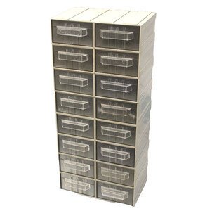 TERMOTEX BOXSYSTEM-1 Stackable Module 130 x 75 x 180 mm 2 Drawers