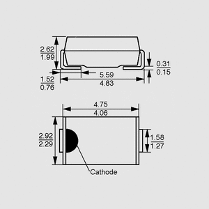 1SMA5927 SMD Zenerdiode 1,5W 12V SMA DO214AC/SMA