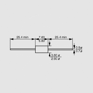 BZW06-33B TVS Diode Bip 600W 33,3V DO15 DO15 bipolar