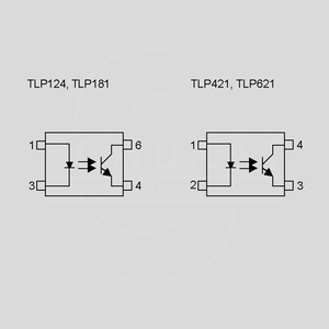 TLP621 Optoc. 5kV 55V 60mA &gt;50% DIP4 Circuit Diagrams