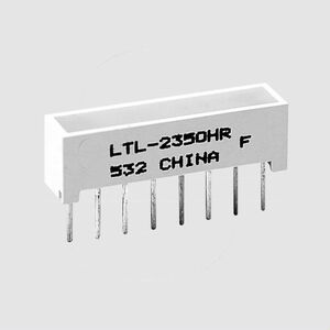 LTL2350HR LED Light Bar Red 8,0mcd SIL8 �