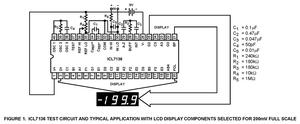 ICL7136 3 1/2 Digit A/D Converter DIP-40