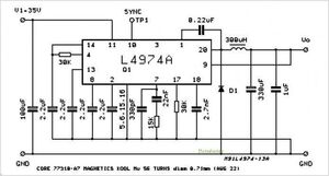 L4974 5,1-40V  3,5A Power Switching Regulator DIP-20