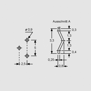 PT6HK025 Trimmer Side Adjust P2,5/5 25K Pin Board