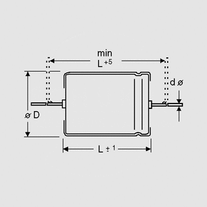 CAX02200/25 El-Capacitor 2200uF/25V 16x30mm Bulk Dimensions