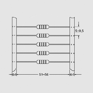 EC24-1R0K Inductor Axial 1uH 700mA 3x10mm Dimensions