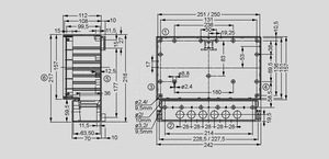 RCP250F ABS Enclosure PG 217x257x112 RCP250F