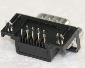 SL09EU D-Sub Plug 9-Pole Solder Pin FP9,4