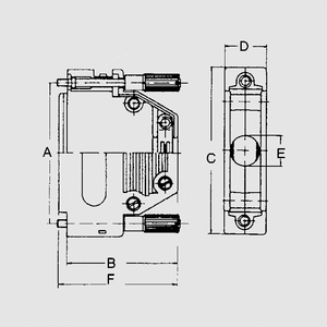 CGKSUN15S D-Sub-Hood 15-Pole UNC4-40-Thread Dimensions