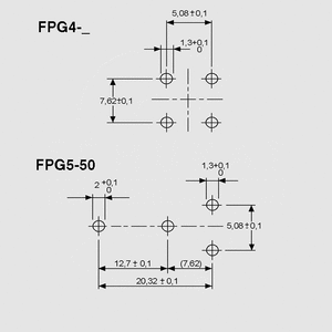 FPG4-40 SCHURTER PC Fuse Holder VDE 5x20 Vertical Pin Board