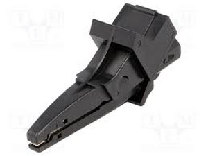 KLE5004SW Croco Clip 4mm Black TESTEC 1000V CATIII