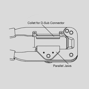 HT-214 Crimp-tang til IDC-stik, Krympeværktøj MWZ21_<br>Aufbau