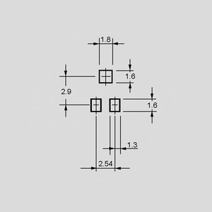 TSM4YJK200 SMD Multiturn Cermet Trimmer 200K Pin Board