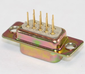 SL09LG D-Sub Plug 9-Pole Solder Pin PCB