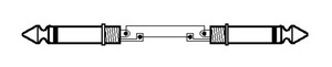 MSC-1500/SW Højttalerkabel, 2x6,3mm Jack han, 15,0 meter Drawing 1024