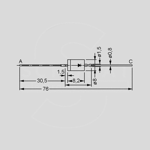 DSA35-12A Avalanche Diode 1200V 49A DO203AB Metal-Can