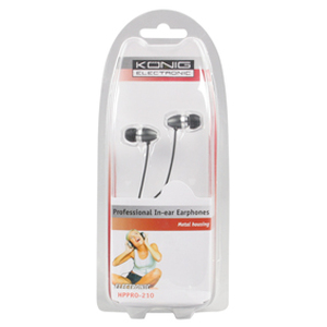 N-HPPRO-210 KÖNIG PROFESSIONAL METAL IN-EAR EARPHONES